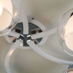 Citilux Кристи CL152150 Люстра потолочная Белая Хром