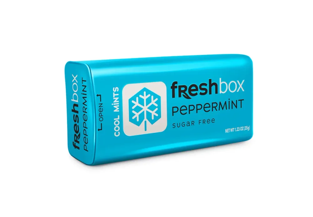 Драже конфеты освежающие без сахара,леденая мята "FreshBox" 35гр