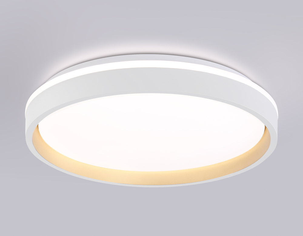 FZ607 WH/GD белый/золото IP20 66W 3000K-6500K+RGB D490*85 (ПДУ ИК)