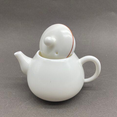 Чайник белый, керамика, 170мл