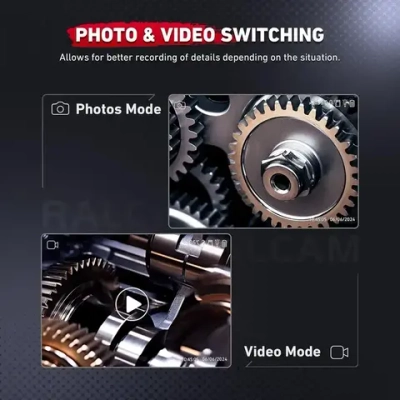 Поворотный эндоскоп 8.5 мм с Дисплеем /автомобильная камера Бороскоп