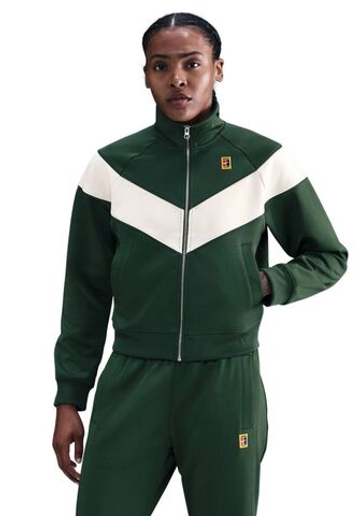 Женская Кофта теннисная Nike Court Heritage Windrunner Tennis - green