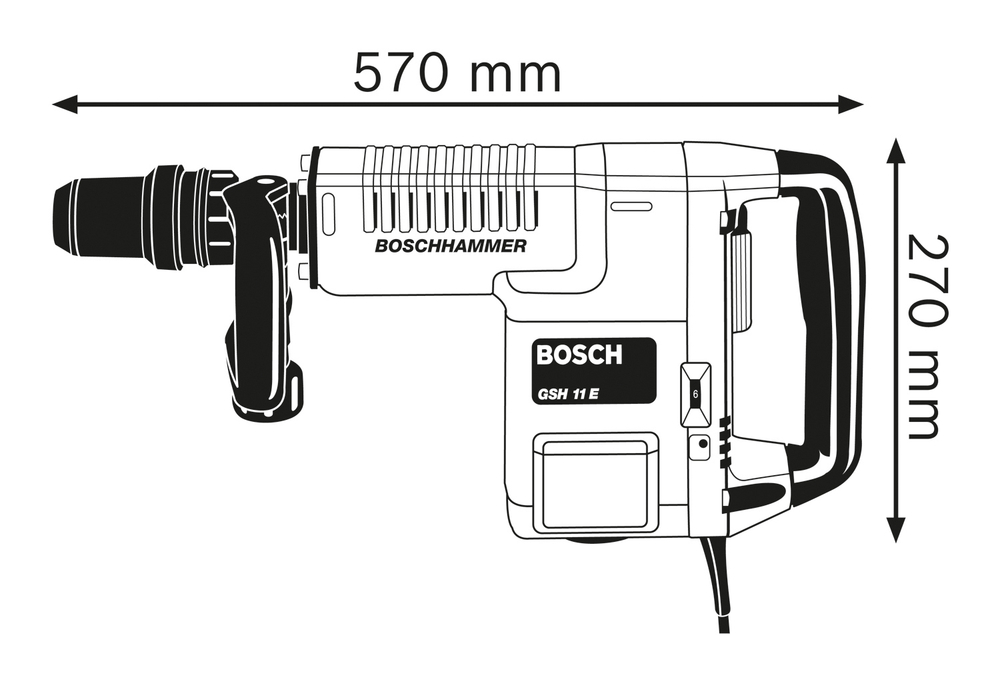 Отбойный молоток BOSCH GSH 11 E 0611316708