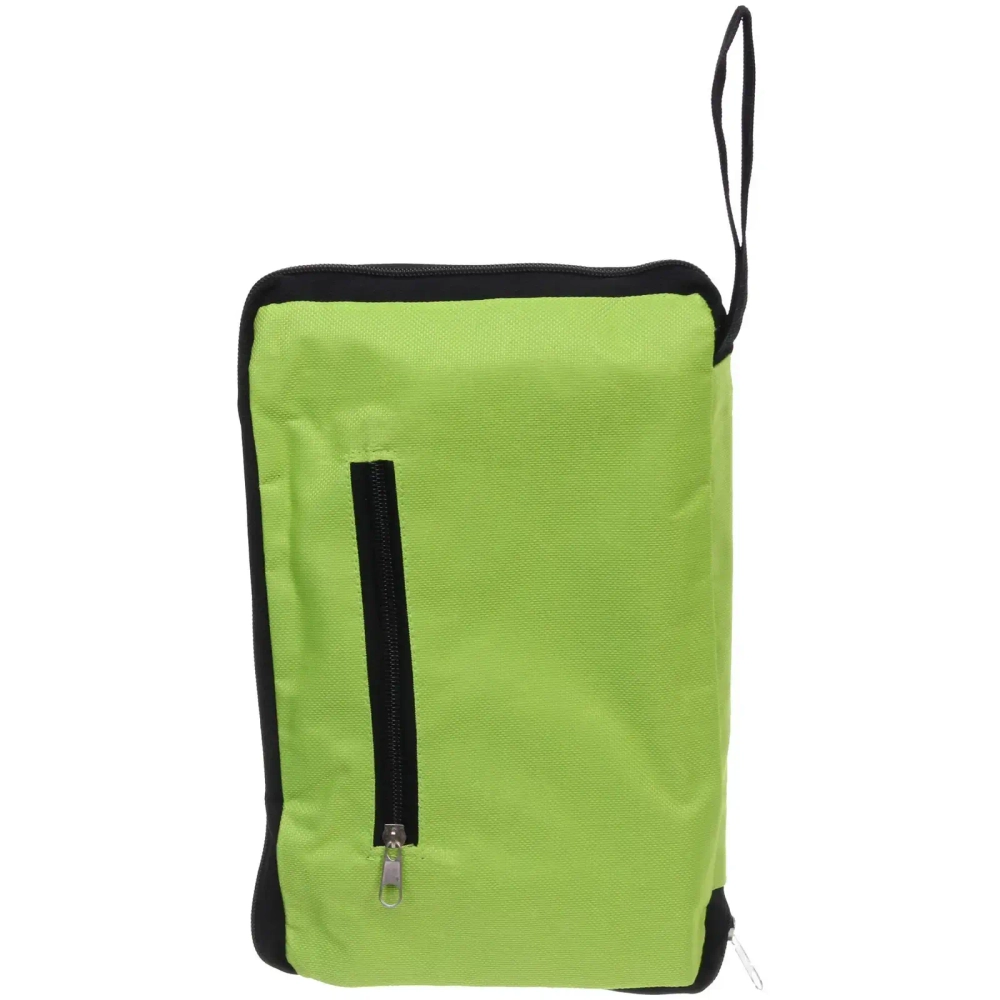 Сумка хозяйственная складная на 2х колёсах зеленая SYD-024