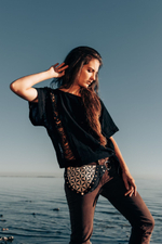 Оверсайз бохо-топ Chintamani (черный)