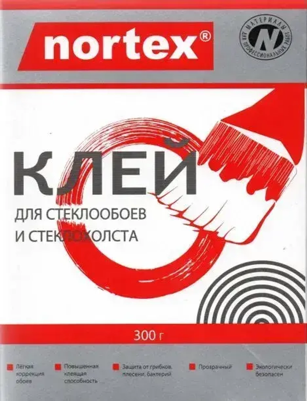 Клей Nortex для стеклообоев и стеклохолста 300г
