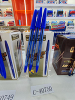 Ручка масляная Piano PT-1147 1 мм, синяя, тонированный корпус, без шк, C-40750 (Комплект 50шт.)