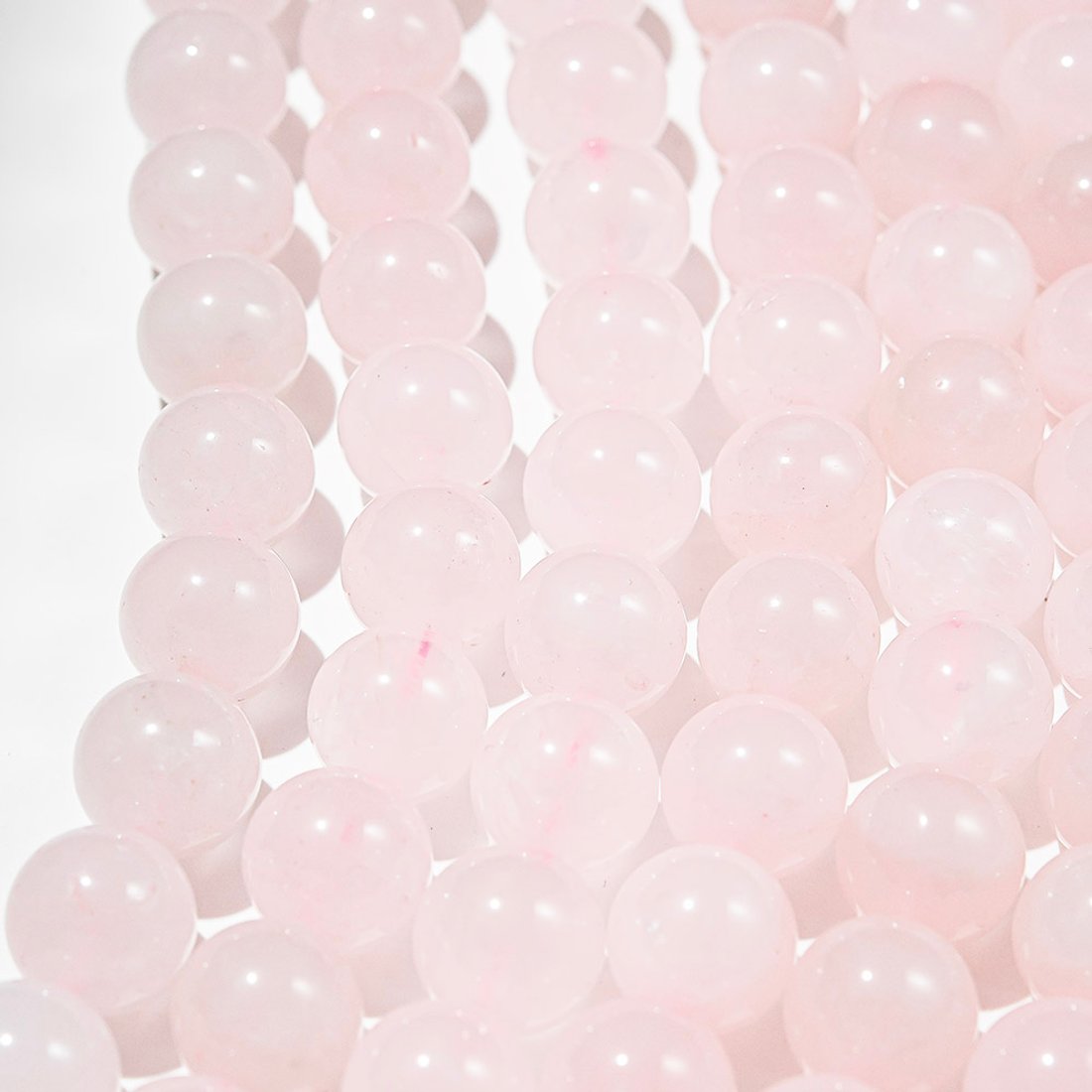 Розовый кварц натуральный, 14,5мм, шар