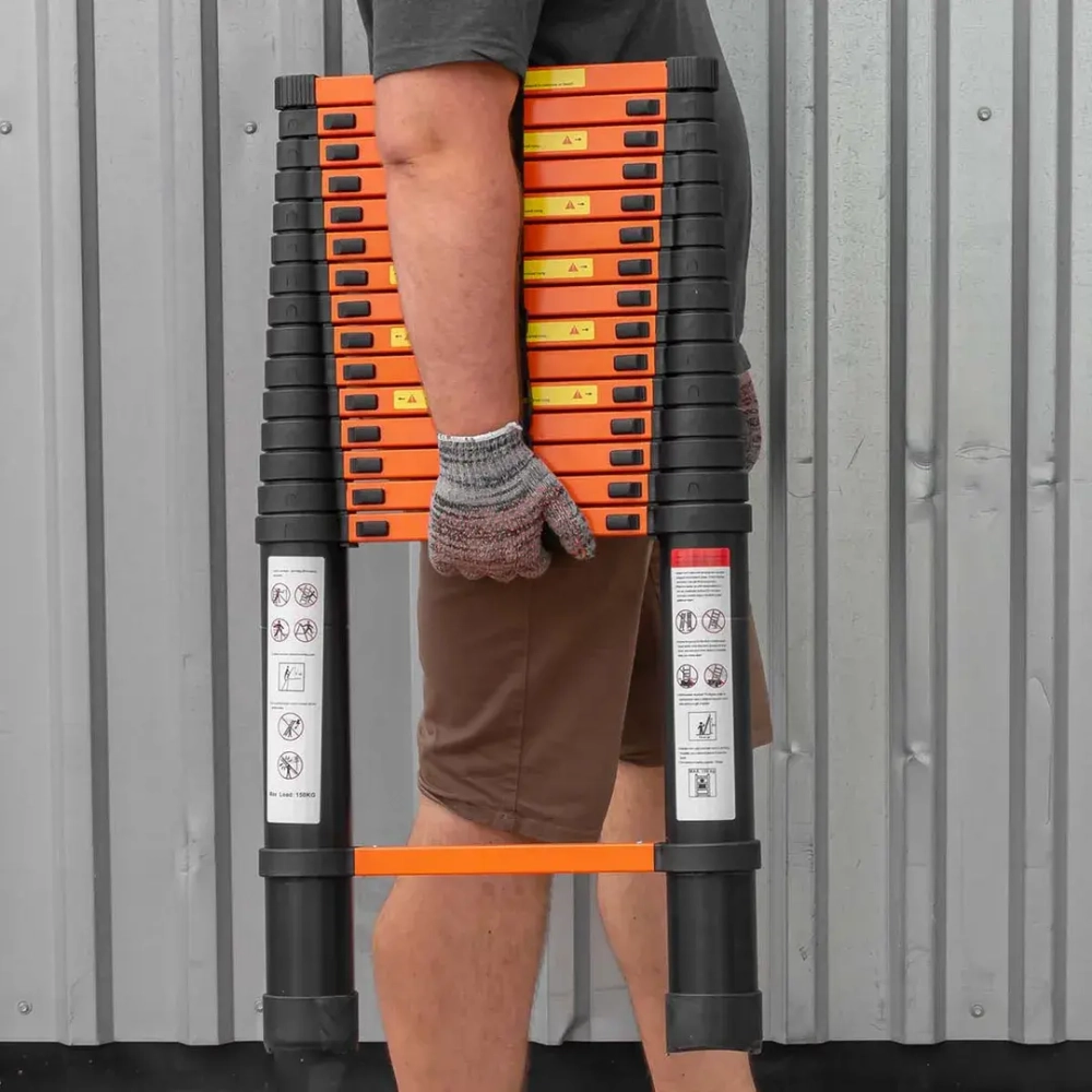 Лестница телескопическая алюм. бытовая 4.7м (16 ступ.) ISMA ISMA-UP470