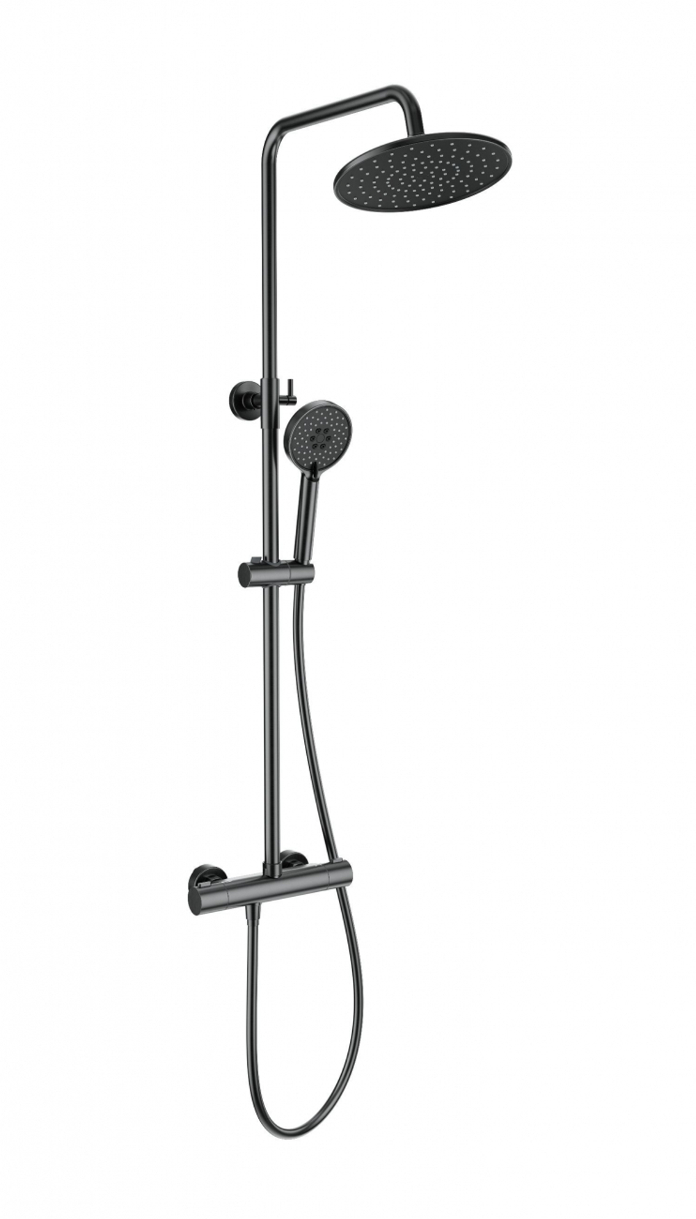 Душевая система с термостатом WONZON & WOGHAND INN 4, Темный графит (WW-B3047-A-BGG)