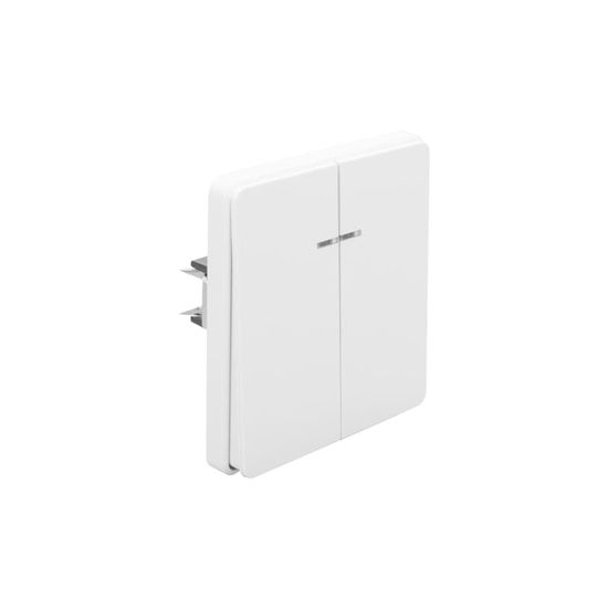 Выключатель ROUND 2 кл с подсветкой 10А с/у перламутр KRANZ