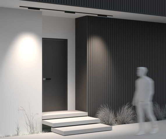 Уличный трековый светильник Maytoni Outdoor O-TR02-2-S-18WB4K