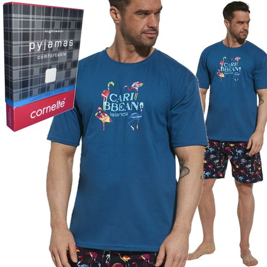 Пижама мужская с коротким рукавом и шортами Cornette Flamingo 326/124