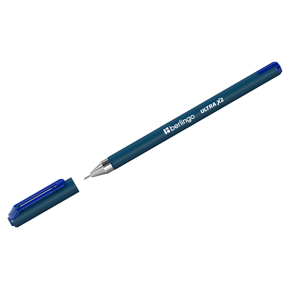 Ручка шариковая BERLINGO "Ultra X2" 0,7 мм, игольчатый стержень, синяя