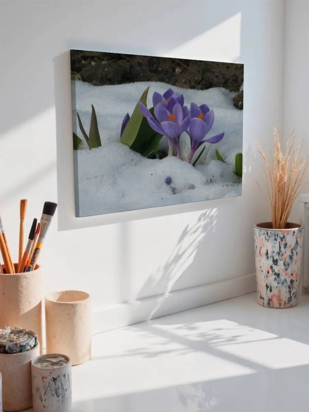 Картина на стену 40 X 50 Подснежники