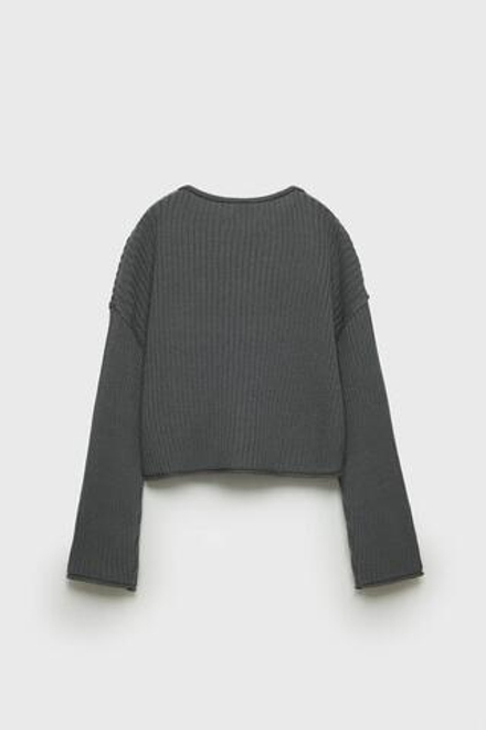 ZARA СВИТЕР В РУБЧИК, АНТРАЦИТОВЫЙ