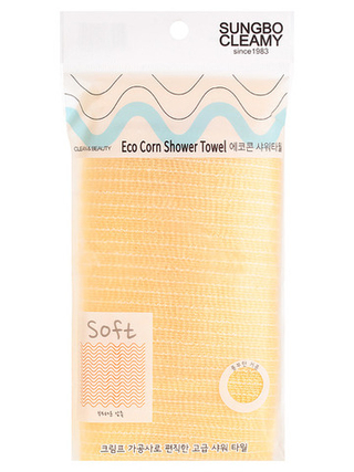 Мочалка для душа 25*100см Eco Corn Shower Towel, 1 шт