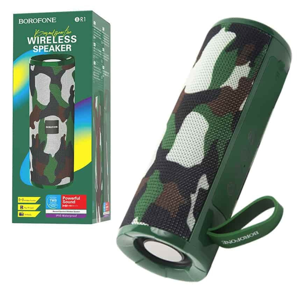 Колонка - Bluetooth BOROFONE BR1 (хаки)