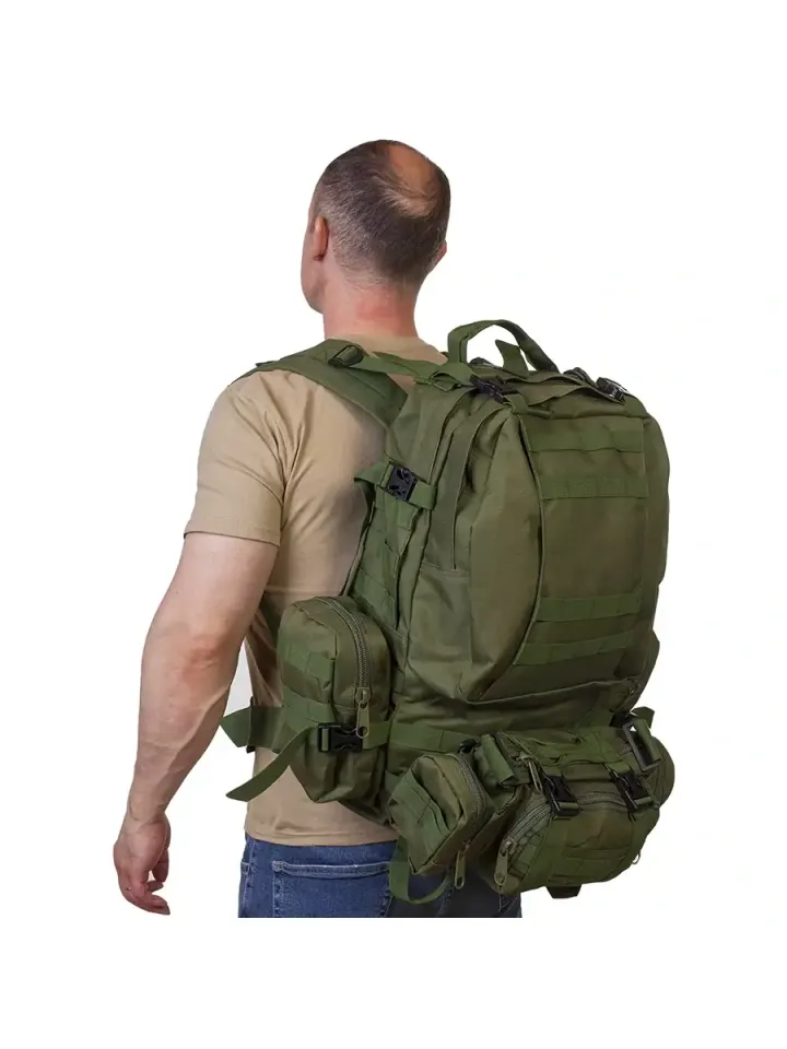 Рюкзак тактический с подсумками 35-50л (олива)
