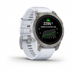 Смарт часы Garmin Epix Pro (Gen 2) Sapphire Edition 47 мм, титановый, белый DLC, белый ремешок
