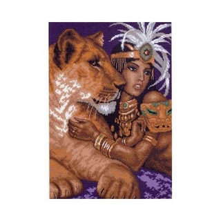 "Африканская любовь"-0424 канва с рисунком