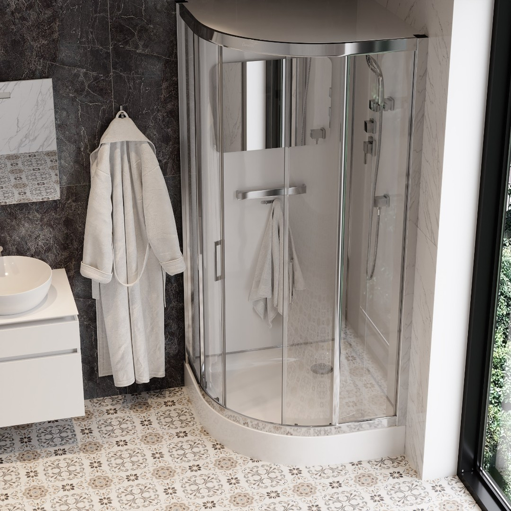 Душевая кабина Ceruttispa (ЧеруттиСпа) VIVA 101, с низким поддоном, 100x100x215