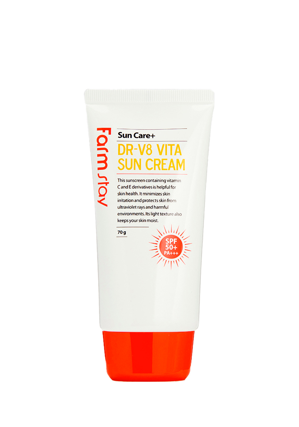 FarmStay DR-V8 Vita Sun Cream SPF 50+/PA+++ Витаминизированный солнцезащитный крем