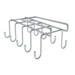 Держатель для чашек подвесной на 10 предметов (сервизный) , краш. хром зеркальный (Арт. тн