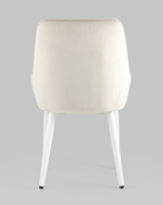 Стул Диана велюр кремовый ножки белые 4 шт