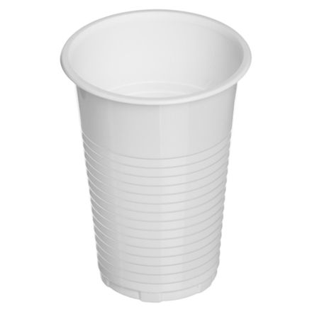 Стаканы пластиковые 200мл 2,6г ПП белые (100/3000шт)