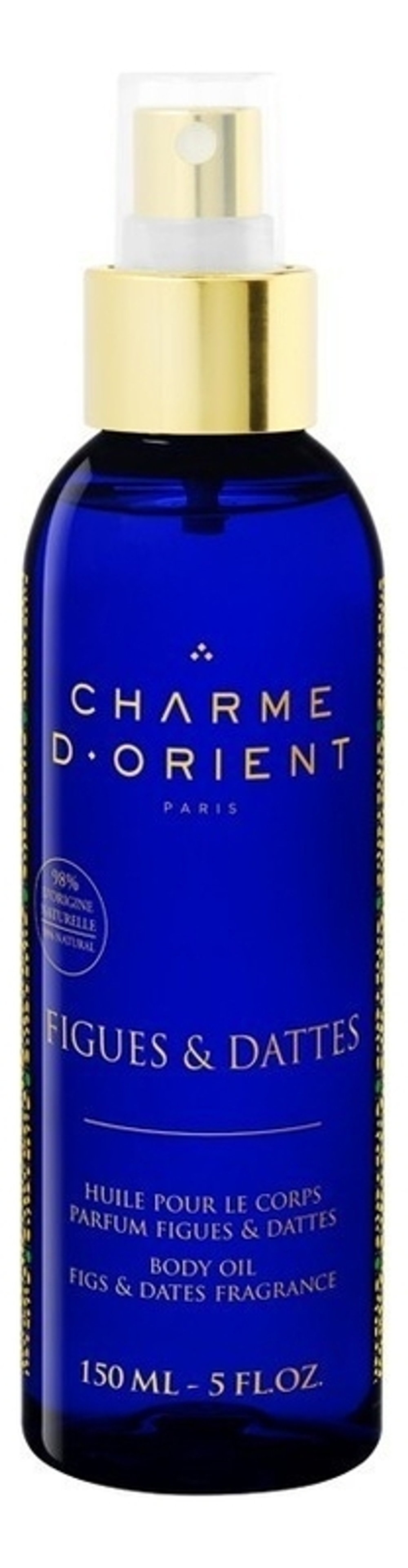 CHARME D'ORIENT Масло для тела с ароматом инжира и финика Massage Oil Figs & Dates Fragrance (Шарм ди Ориент) 150 мл