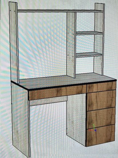 Стол письменный БРАУН правый