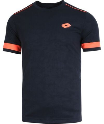 Мужская теннисная футболка Lotto Superrapida V Tee - navy blue