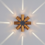 380683 Светильник DITO 8х1W LED 880LM G ЧЕРНЫЙ/ЗОЛОТО 4000K