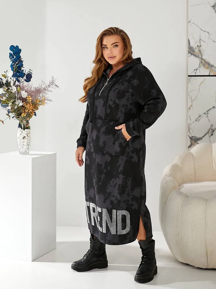 Платье-худи УК-5017-3 Fabrika