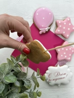 Имбирные пряники на торт принцесса