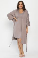 Пеньюар Шелк вискозы (латте) П14486-52М LT Collection