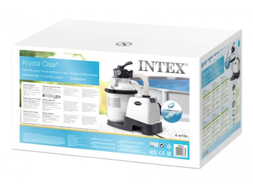 Песочный фильтр-насос для бассейнов INTEX, 220V, 4000 л/ч, 26644