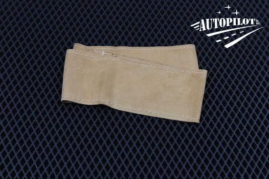 Оплетка на руль из натуральной замши со шнуровкой, (диаметр руля 37-39 см)