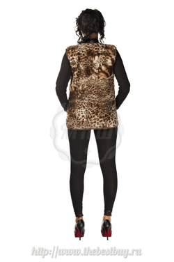 Жилет женский Леопард (LanaLux)  - разм. 42-62  (мод.801) - коричневый