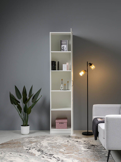 Ливерпуль Шкаф - пенал Белый/Ясень ваниль