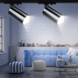 Трековый светильник однофазный ЭРА TR39-GU10 ВСН под лампу GU10 черный хром