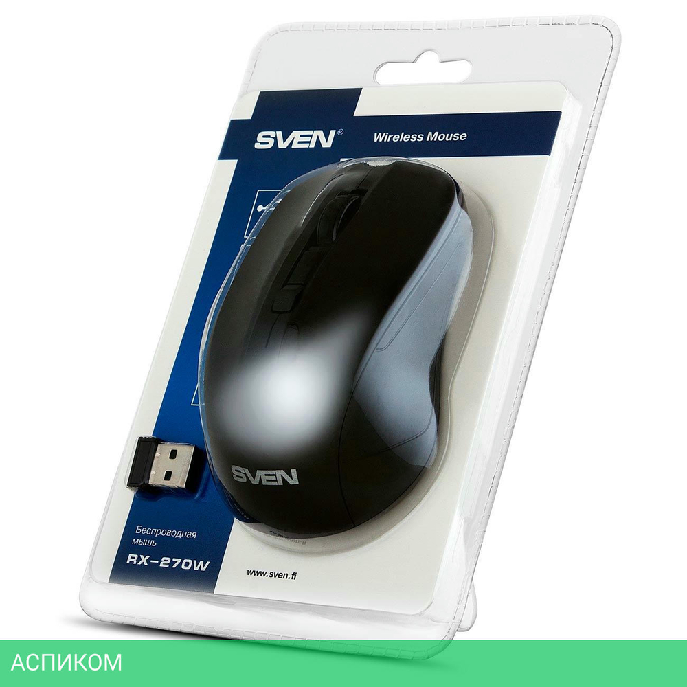Мышь Sven RX-270W Black (SV-016234)