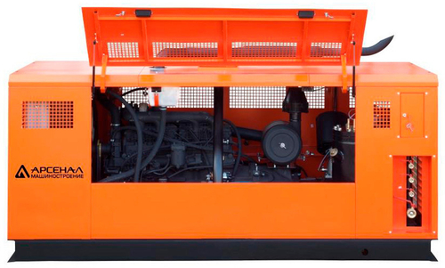 Мобильный дизельный компрессор зиф-пв-16/0,7