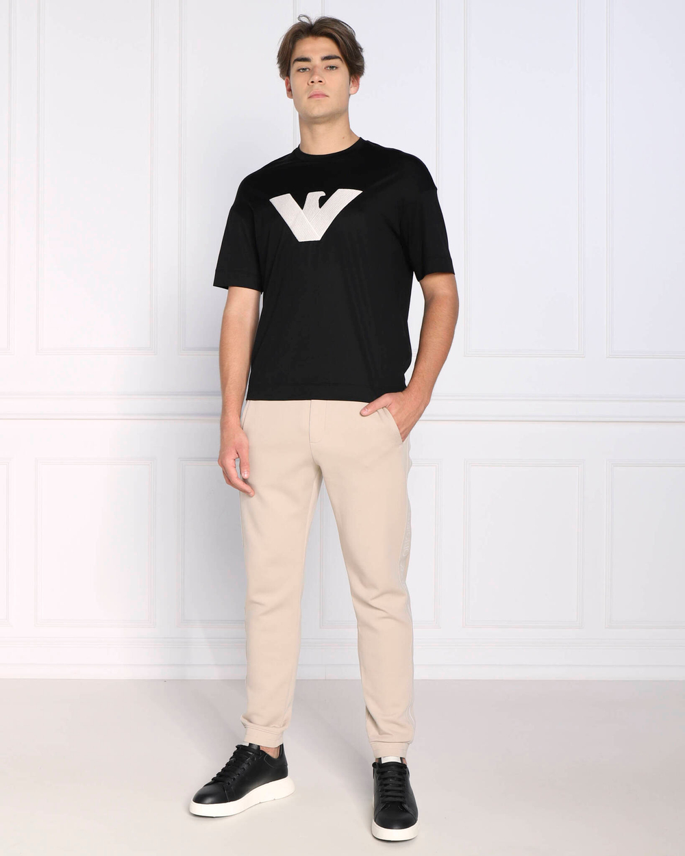 спортивные штаны Emporio Armani - бежевый(6L1P96 1JHSZ)