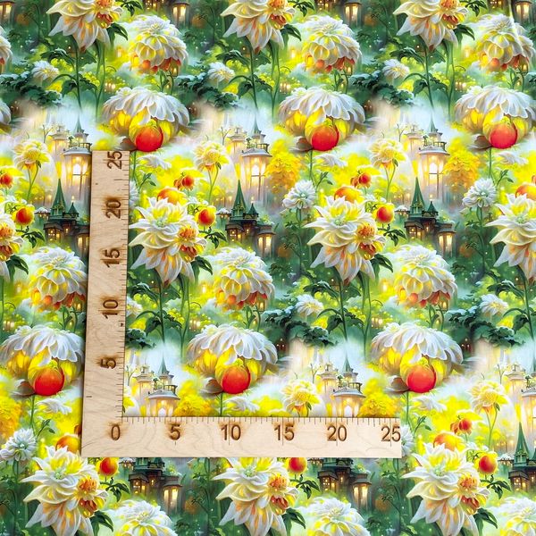 ФЭНТЕЗИ ЛИМОННОЕ 100% хлопок Handmade Fabrics 4