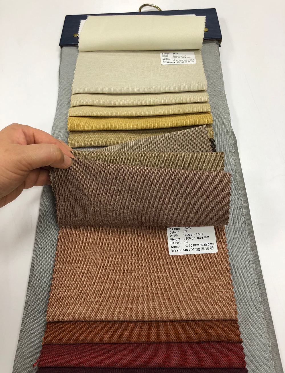 Портьерная ткань лен Megara арт. 6699