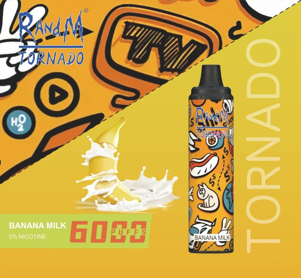 RANDM Tornado - Banana Milk (6000)