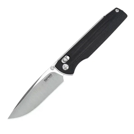 Нож складной SRM 258L-GB Terrier Satin (D2, Black G10)