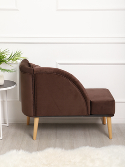 Кушетка Berger коричневый/натурал